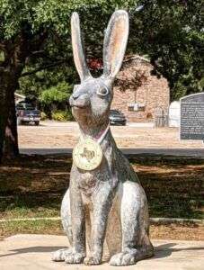 Stop by the World's Former Largest Jack Ben Rabbit Statue